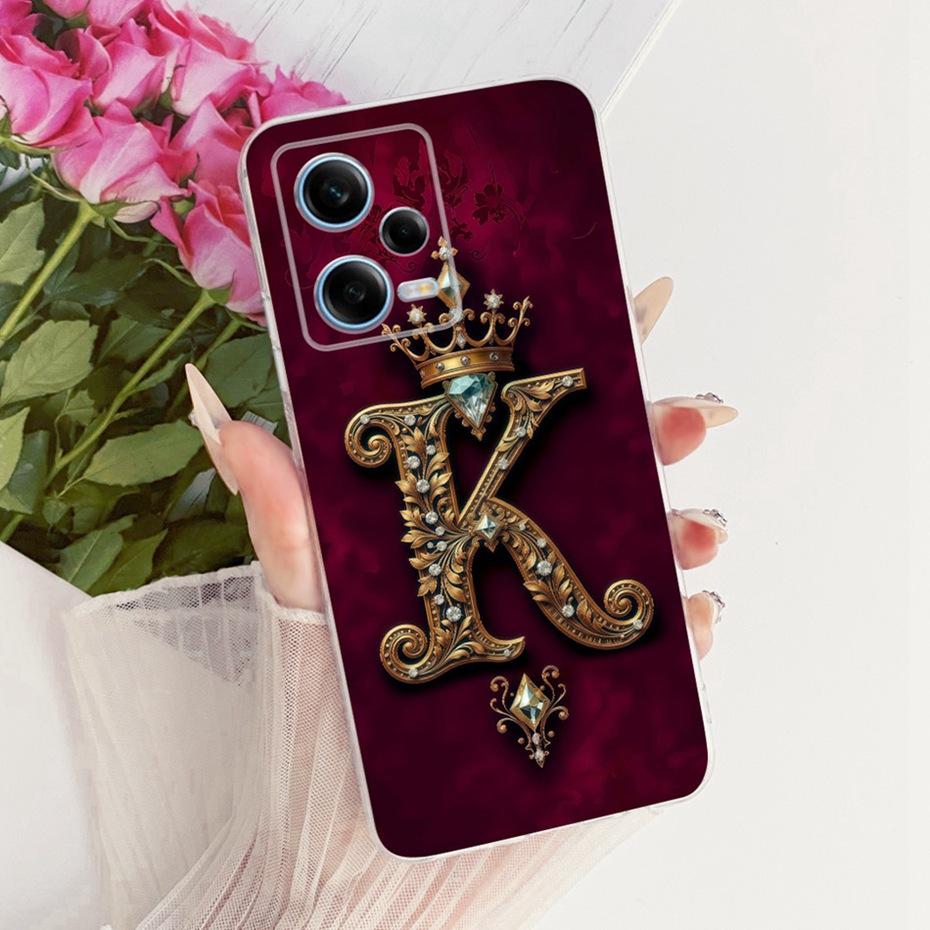 Модный Чехол-Книжка с Короной для Xiaomi Redmi Note 12 Pro Мягкий Силиконовый TPU Задняя Крышка для Чехлов Телефона Redmi Note12 Pro 5G