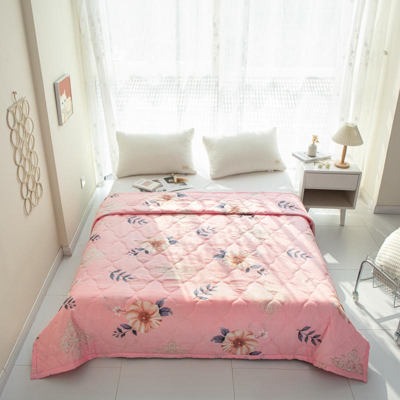 Красивое одеяло с цветочным принтом, мягкое, дышащее и удобное, стеганое покрывало с цветочным принтом, которое можно стирать, для спальни, гостевой комнаты