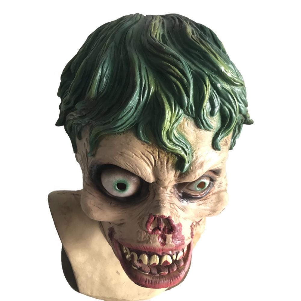 Halloween Horror Green Giant Mask Latex Headgear Masquerade party Cosplay Props