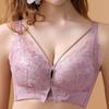 New Large Size Thin Full Cup Underwear Women's No Steel Ring Gathered Adjustable Bra Sexy Lace Collection Bra