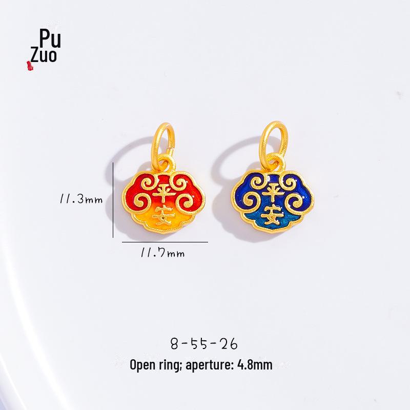 Подвеска в виде золотого песчаного дракона и феникса с кошачьим когтем для женщин