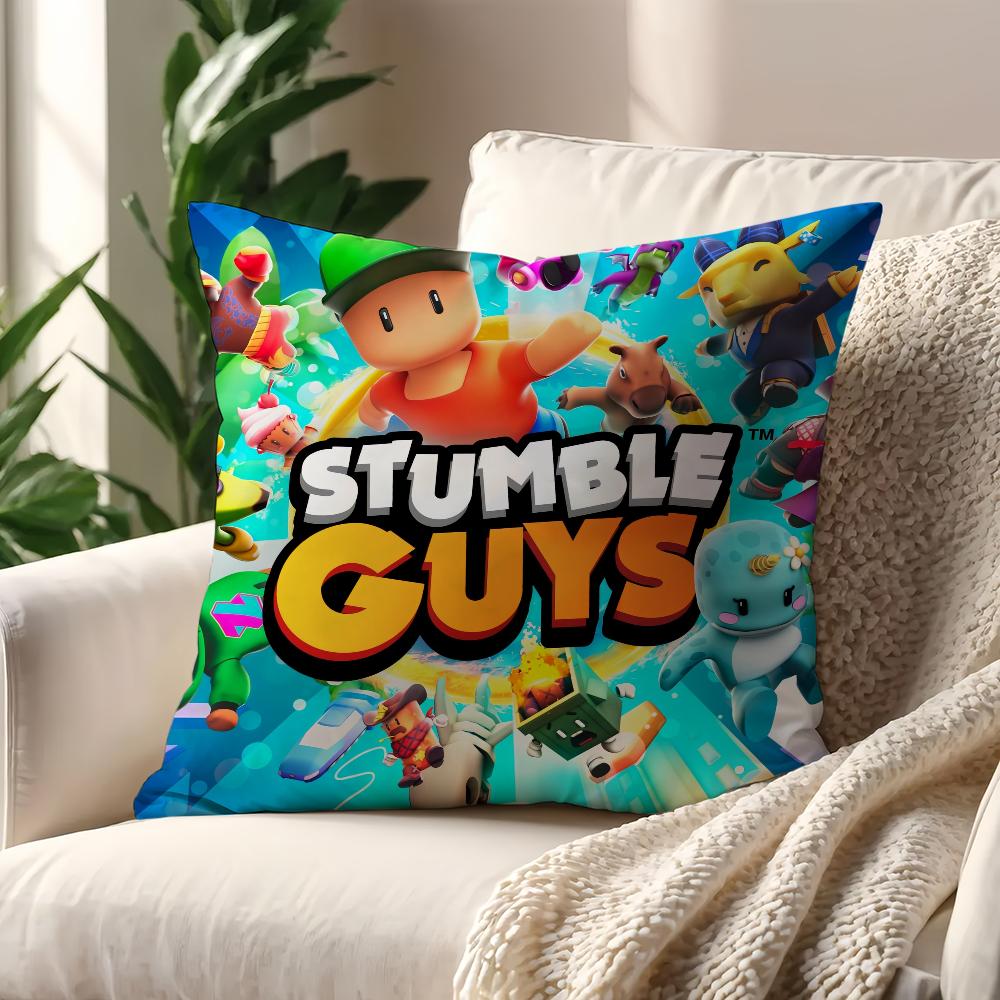 Игра S-Stumble G-Guys Милая наволочка Подушка Диван Принт Декор Комната Дом Офис Кофейня Автомобиль Скандинавская Простота