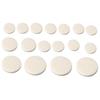 Yibuy Clarinet Flute White Pads 17pcs 9-16mm