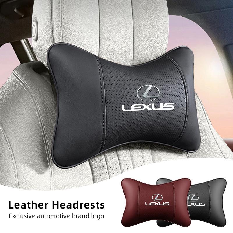 Car Leather Seat Headrest Neck Pillow Head Cushioning For Lexus F-SPORT ES RX NX LS UX LM LX GX LC RZ IS CT GS RC HS SC TX LBX