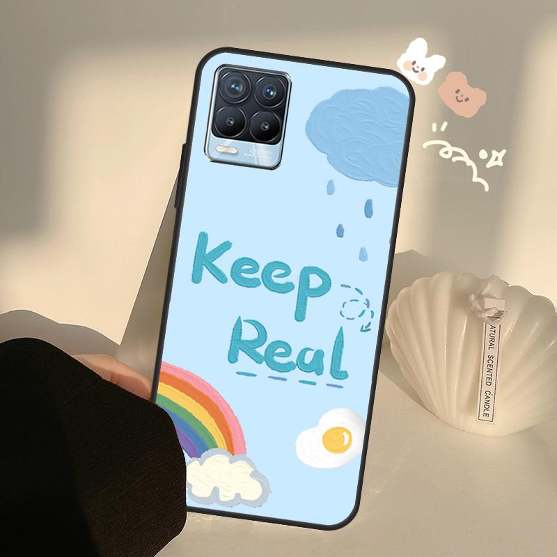 Радужный Милый Мультяшный Чехол Для Realme GT7 Pro GT6 C65 C67 C61 C53 C55 C51 C25 C63 C71 C75 11 12 13 14 15 Pro Plus