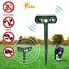 Ultrasonic Solar Pest Repeller Animal Pest Mouse Repeller Sensor Outdoor Garden Bird Cat Dog Repellent Keep Animals Away