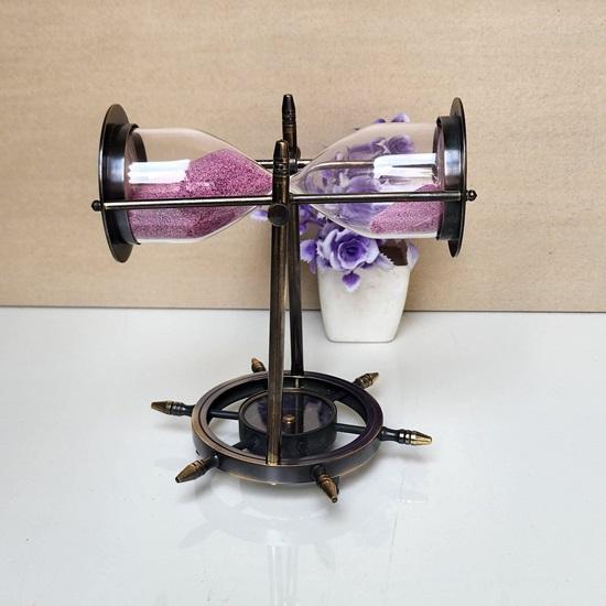 5 минут морские розовые песочные часы с компасом, подарок на Хэллоуин, рождественский подарок, подарок для дома и декора, подарок на день рождения унисекс