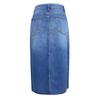 Women's Split Denim Skirt Women's High-waisted Washed A-line Skirt MIDI Skirt