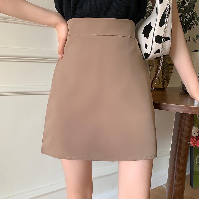 2023 Весна/Лето Корейская конфетная юбка А-силуэта с высокой талией, разноцветная студенческая юбка