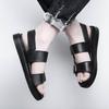 Fashion Summer Men Comfort Hollow Sandals Non-slip Walking Shoes All-match Classic Men's Flats Fashion Casual Genuine Leather Sandals