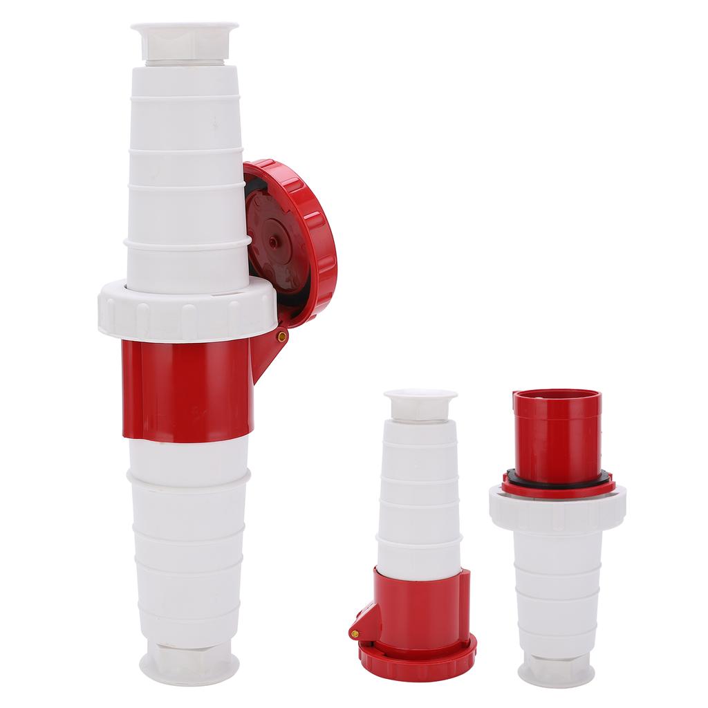 Промышленная вилка 63А 5-контактный силовой разъем 3-фазный 5-проводной IP67 водонепроницаемый 380-415В 3P+E+N