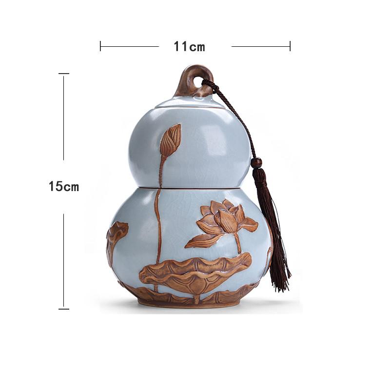 Китайские керамические чайные банки большой емкости, дорожный ящик для хранения чайных пакетиков, портативный герметичный контейнер для керамики, чайный набор, аксессуары