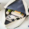 New Simple Four-piece School Bag Female Student Campus Backpack Simple Large Capacity Contrasting Color Backpack