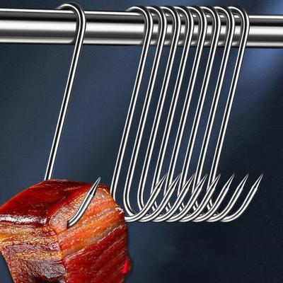 Многофункциональный крюк из нержавеющей стали для мяса: бекон, рыба, колбаса, жареная утка, курица, гуся