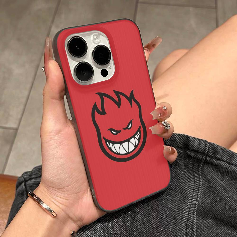 Модный скейтборд S-Spitfire Для IPhone 17 16 15 Plus Pro Max 12 14 Plus 11 13 Волна Гофрированная Полоса Чехол для Телефона