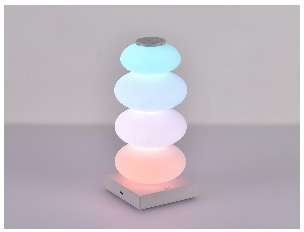 Rainbow Macaron Atmosphere Lamp: Colorful Night Light for Living Room, Bedroom, or Children's Room