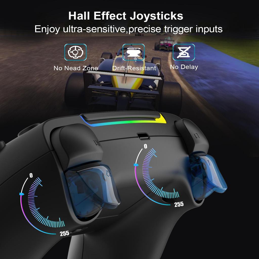 Для PS5 Контроллер Вибрация Бесшовное Соединение Bluetooth Управление Для Sony PlayStation 5 Видео Игровая Консоль ПК Геймпад Аксессуары