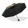 Tinkerbell Themed Automatic Opening and Closing Umbrella, Brightly Colored 8-rib Portable Umbrella, Suitable for Men and Women, A Perfect Gift for Chr