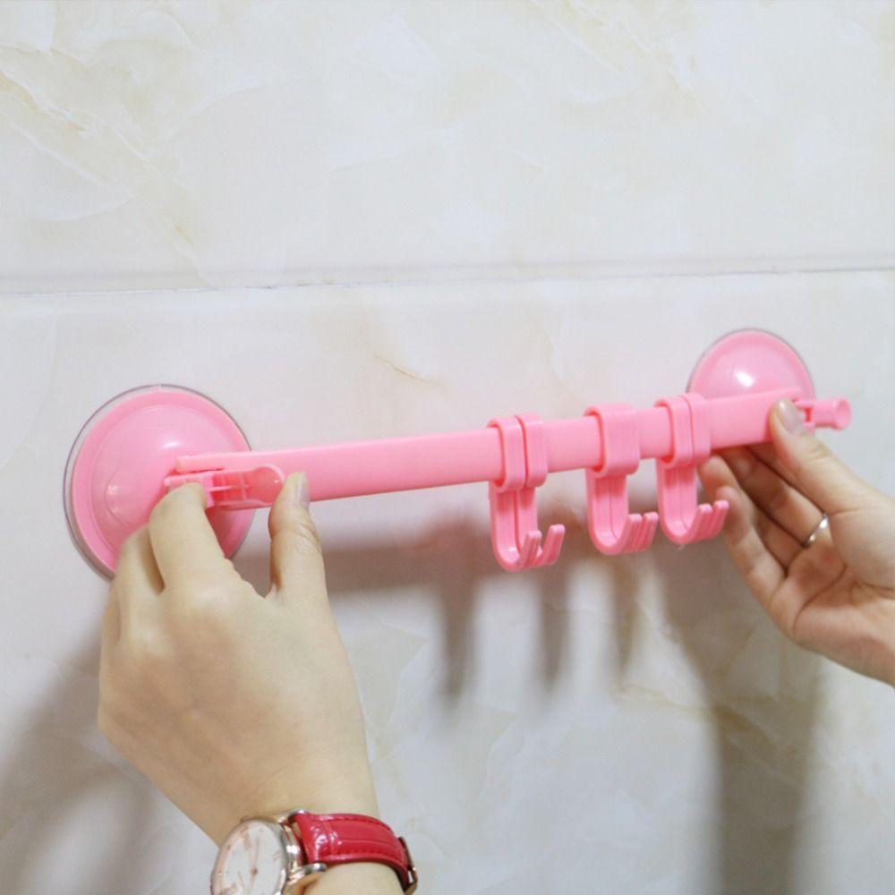 Полка для полотенец для ванной комнаты и кухни, регулируемая вакуумная присоска, держатели для хранения, крючки, регулируемая вешалка для крючков