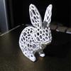 Полая статуэтка кролика на Пасху 3D-печатная статуя кролика для декора дома, офиса, стола, книжной полки, принадлежности для весенней вечеринки