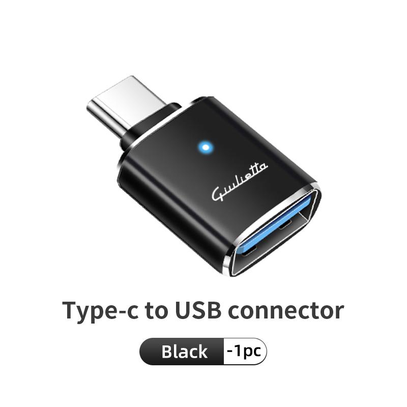 For Alfa Romeo Car Type-C To USB Power Adapter Fast Data Transfer and Charging Adapter 159 Giulietta 156 147 Giulia Mito GT