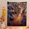 Классическая игра Bloodborne Цветной Гобелен Настенное Полотно Хиппи Цветок Настенные Ковры Декор Комнаты Общежития Настенное Искусство Декор