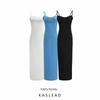 Kaslead New Arrival Women's Clothing Fashion Style Fashion Slim Fit Slimming Simple Graceful Camisole Dress