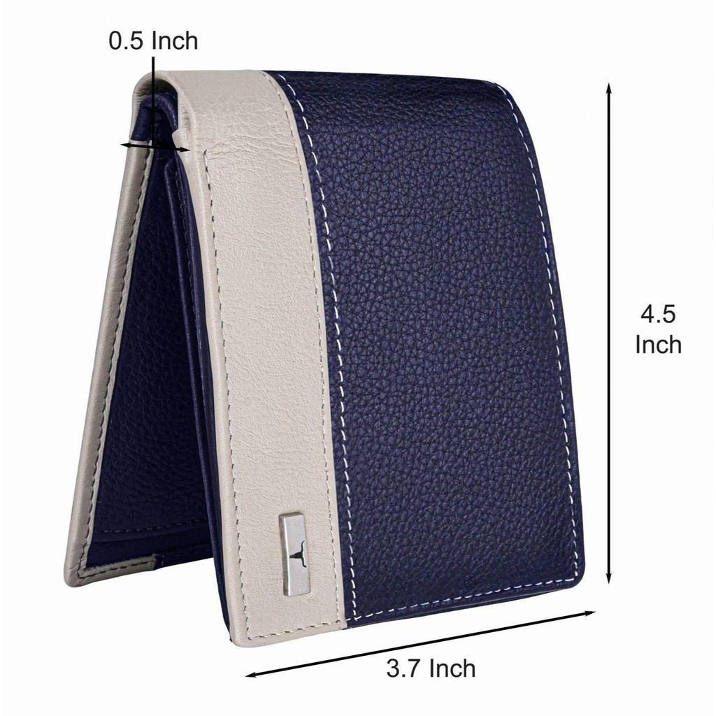 Мужской повседневный, формальный, дорожный, модный кошелек из натуральной кожи с RFID-меткой  (8 слотов для карт) Мужской кошелек