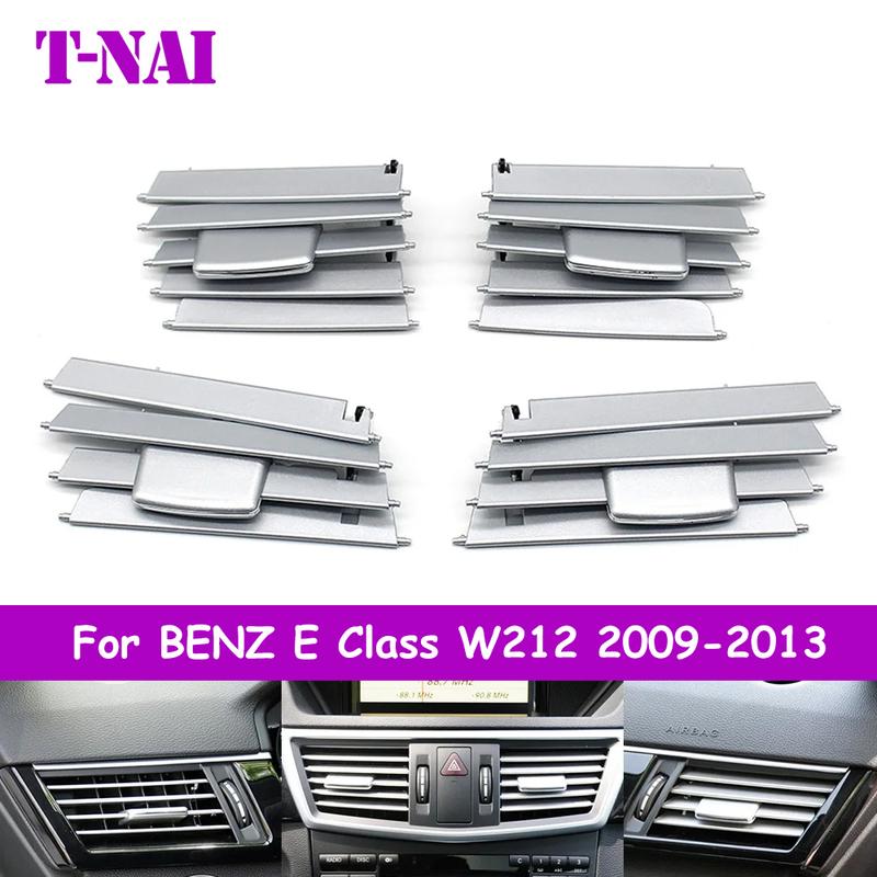 Front Dash Air Conditioner AC Vent Outlet Grille Slider Knob Repair Kit For Mercedes Benz E Class W212 2009-2013 E250 E300 E350