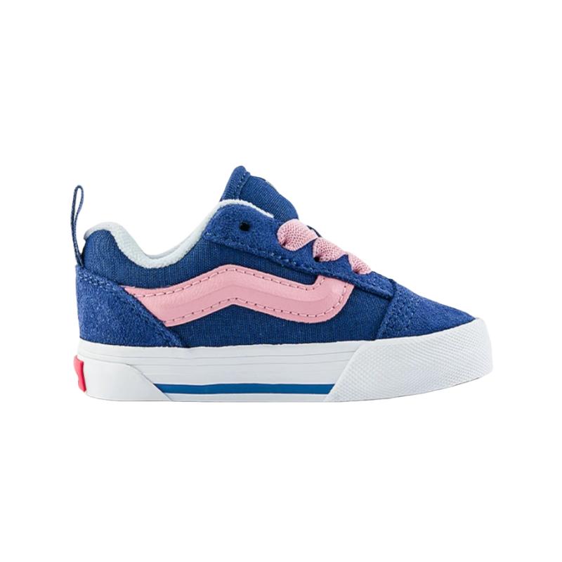 Vans Knu Skool Low top Toddler Shoes Blue Pink Infant And Toddler VN000D0K5TU