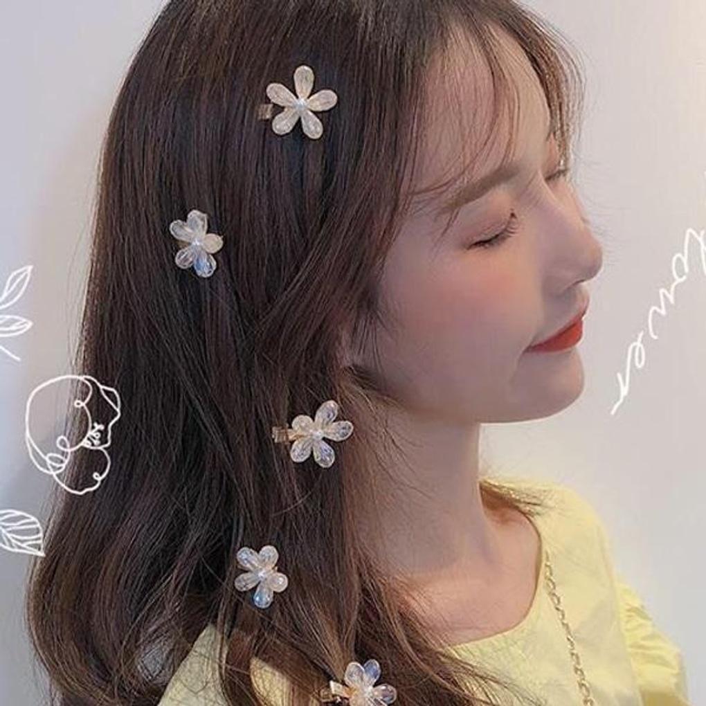 Women's Flower Hair Clip Set of 10