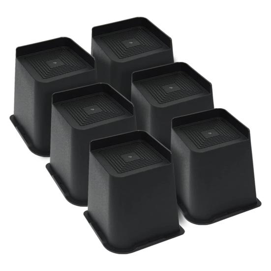 4 шт. 5/6-дюймовая подъемная опора для мебели, прочная опора для кровати, поддерживающая до 6000 фунтов, противоскользящая опора для стола, дивана, кресла, дивана, шкафа, подъемная опора для ног, повышающая высоту