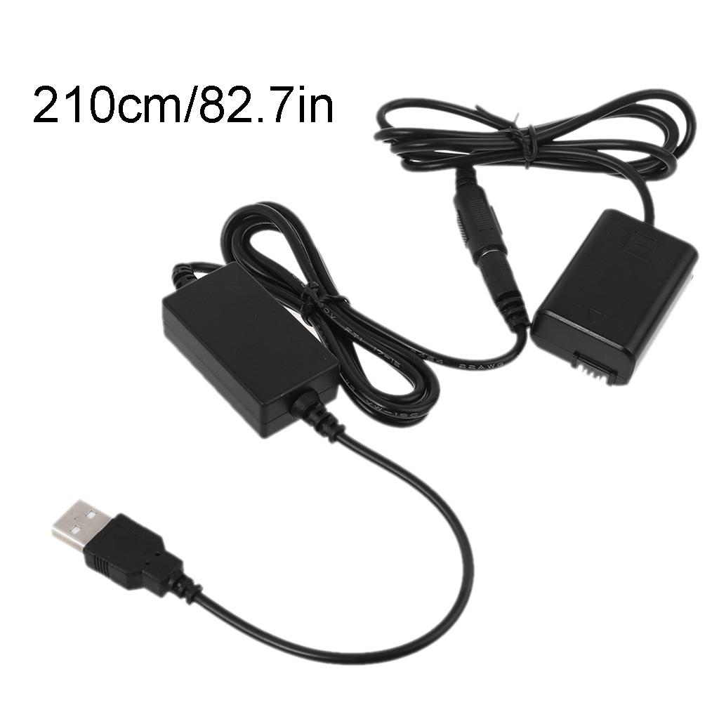2A USB-адаптер питания с муляжом батареи NP-FW50 для A7 A7R A7S A7II A7RII