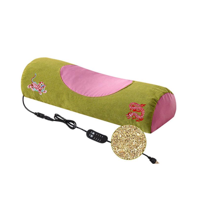 Mugwort Sleep-Aid Cervical Pillow: Herbal Neck Support & Waist Cylindrical Cushion
