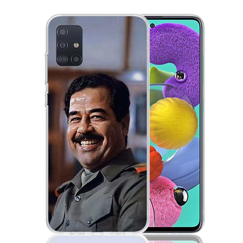 Etui Fashion Saddam Hussein Iraq Arabic Phone Case for Samsung Galaxy A52 A51 A50S A12 A22 A32 A72 A10S A30S A31 A71 Note 20 Ult