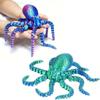 Colorful Squid Toy with Flexible Joints Animal Table Ornament Durable Octopus Figurine