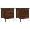 VidaXL Bedside Tables 2pcs Brown Oak 40x42x50cm Engineered Wood 825992