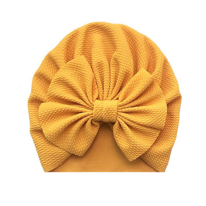 Big Bowknot Baby Hat Solid Color Newborn Autumn Winter Bonnet Hat Warm Kids Turban Beanie Cap Baby Accessories