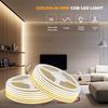 3mm 5mm 8mm Wide COB LED Strip 5V 12V 24V 320 LEDs High Density Flexible Self Adhesive Linear Lighting Tape