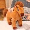Saddle Standing Foal Plush Doll Simulation Cartoon Horse Stuffed Toy Pony Plush Toys  Kids Gift