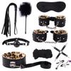 SM Products Restraints Support Customize Roleplay Leather Handcuffs Lesbian Foreplay Adult Sex Bondage BDSM Kit for Couples
