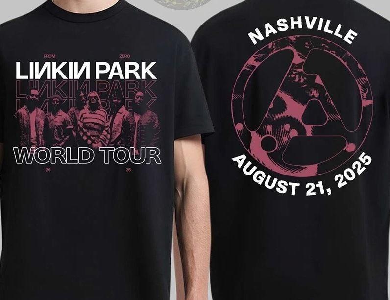 Linkin Park From Zero World Tour 2026 Nashville TN Exclusive T Shirt