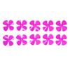 10 шт. 60 мм 4-лопастных пластиковых гребных винтов для поворотной лодки, аксессуары с отверстием 2 мм, розово-красные