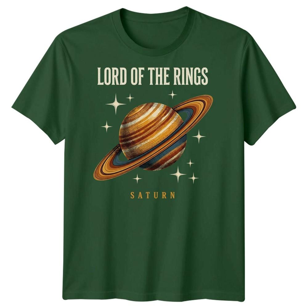 Saturn Planet Unisexs T Shirt Solar System Stars Universe Sunny Gift Tee