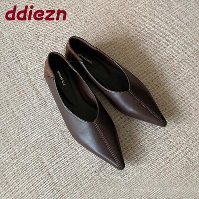 Мода Мода Остроносые Женские Балетки Обувь Слипоны Мягкие Женские Мелкие Женские Туфли Балетки С Обувью, Увеличивающей Рост