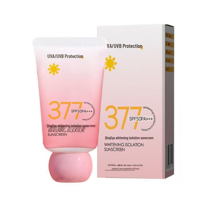 Отбеливающий праймер-крем для защиты от солнца SPF50+++: Освежающий, Нежирный, Водостойкий, Влагостойкий Лосьон с Защитой от УФ-лучей