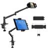 Smatree iPad Desktop Tablet Arm Highly Compatible with Inch Tablets and Tablet iPhone Smartphone iPad and Nintendo Adjustable Free Rotation "Metal"