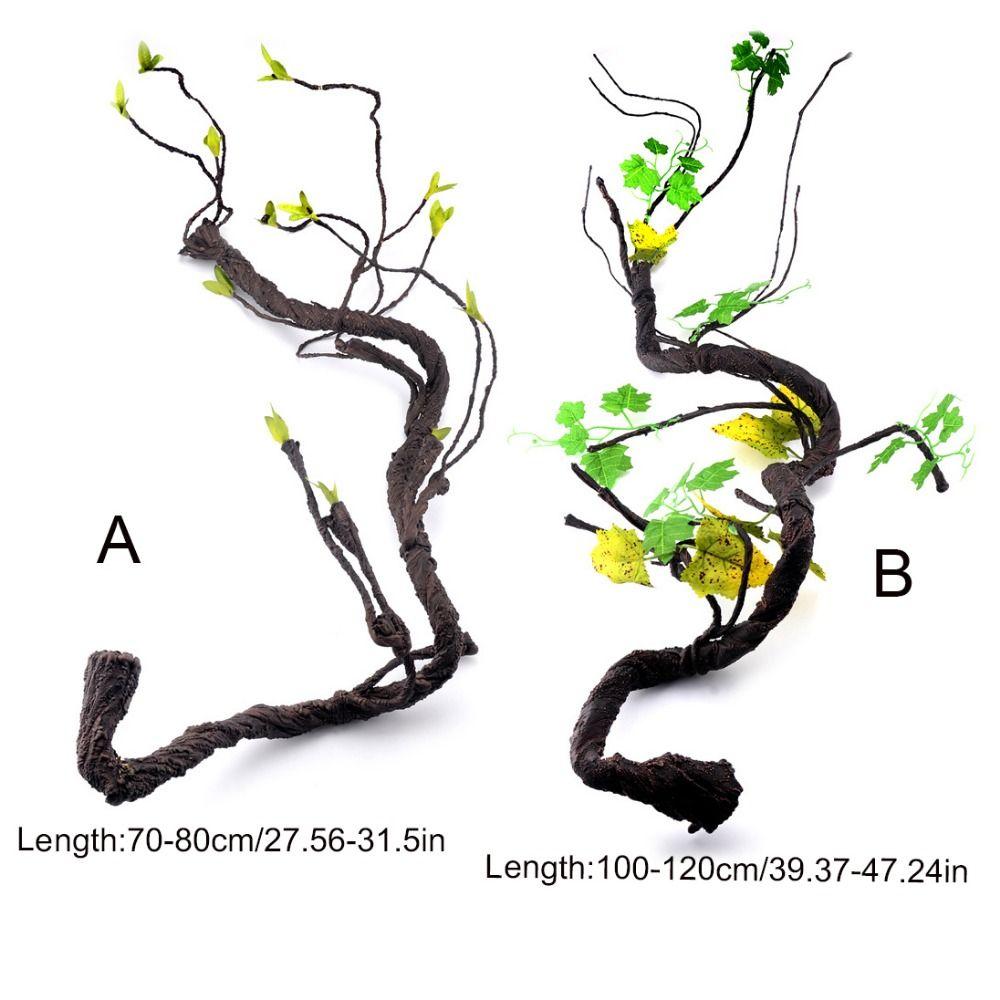 Гибкая рептилия Угловая ветка Имитация джунглей Ветки для лазания Бородатая агама