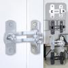 Stainless Steel Door Buckle Latch Anti-theft Sliding Door Latch Buckle Barn Door Pet Cage Door Lock 90 Degree Right Angle Mini Latch