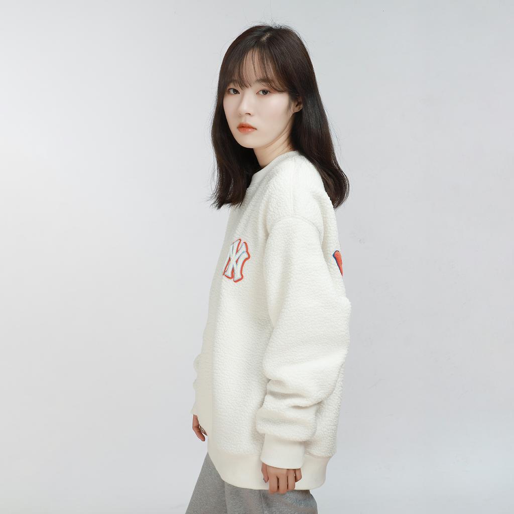 New MLB Sweatshirts Unisex Cream 3AMTF5316-50CRS